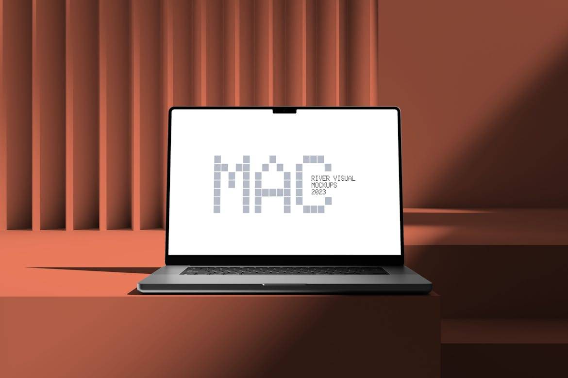 6款时尚苹果MacBook笔记本iPad平板iPhone14屏幕演示贴图PSD样机模板 Minimal Space Mockup_img_1