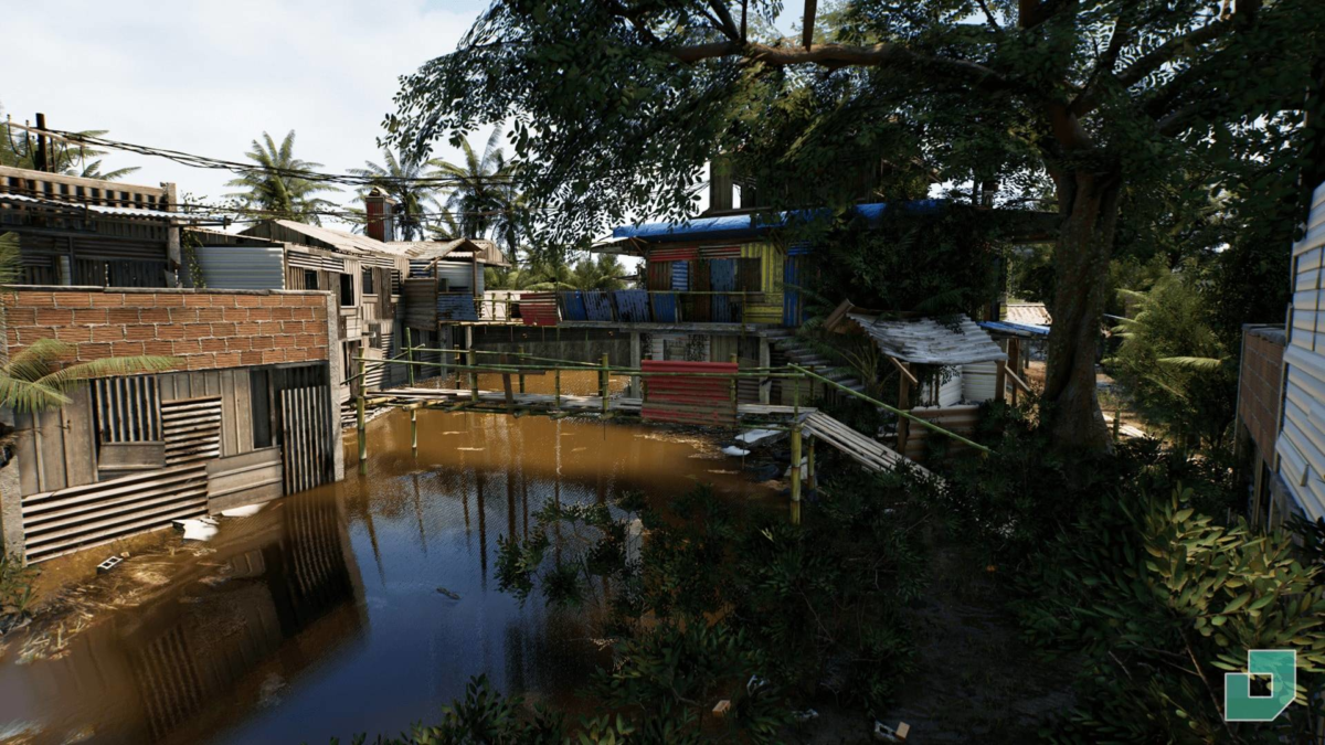 UE模型 海边码头贫民窟渔村村庄场景3D设计素材套件 Shanty Town Slums_img_1