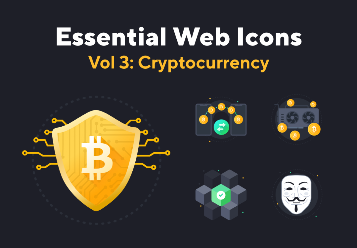 165款数字加密货币网站APP界面设计3D图标Icons设计素材包 Web Essential Icons Volume 3_img_1