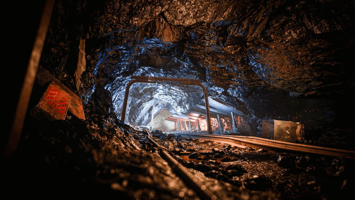 UE模型 未来科幻地下煤矿开采通道场景3D设计素材套件 Industrial Kitbash and Coal Mine Set_img_1