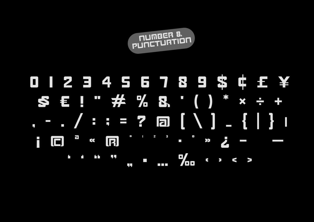 未来科幻赛朋克工业风标题LOGO设计PSAI无衬线英文字体安装包 Gadems - Futuristic Font_img_1