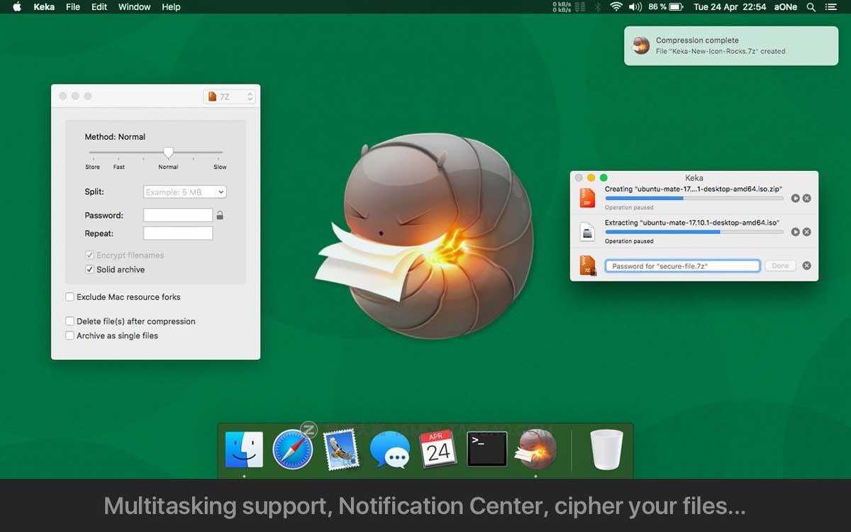 强大苹果电脑Mac文件解压缩工具 Keka 1.3.2_img_1