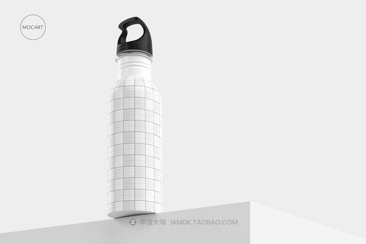 7款时尚骑行不锈钢保温水杯设计PS展示贴图样机模板合集 Stainless Steel Water Bottle Mockup Set 3_img_2