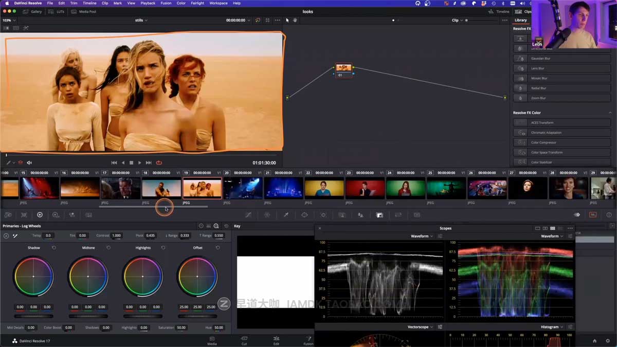 专业达芬奇节点视频调色色彩校正分级分析视频教程 Film Editing Pro – Color Grading 101 in DaVinci Resolve_img_1