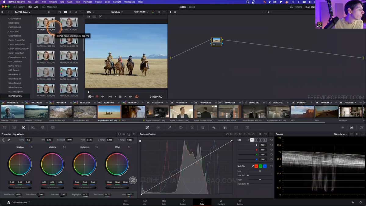 专业达芬奇节点视频调色色彩校正分级分析视频教程 Film Editing Pro – Color Grading 101 in DaVinci Resolve_img_1