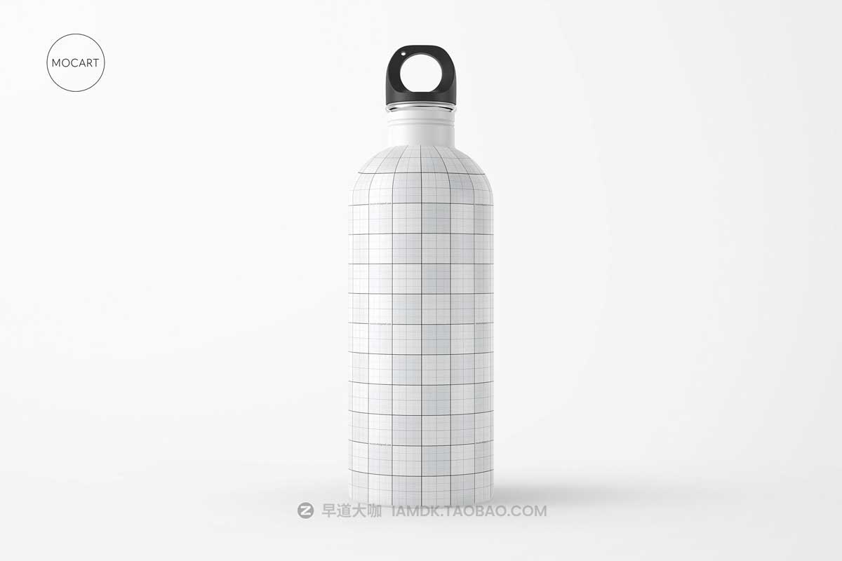 7款时尚不锈钢保温水杯外观设计PS智能贴图样机模板合集 Stainless Steel Water Bottle Mockup Set 1_img_1