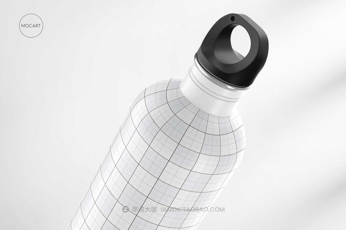 7款时尚不锈钢保温水杯外观设计PS智能贴图样机模板合集 Stainless Steel Water Bottle Mockup Set 1_img_1