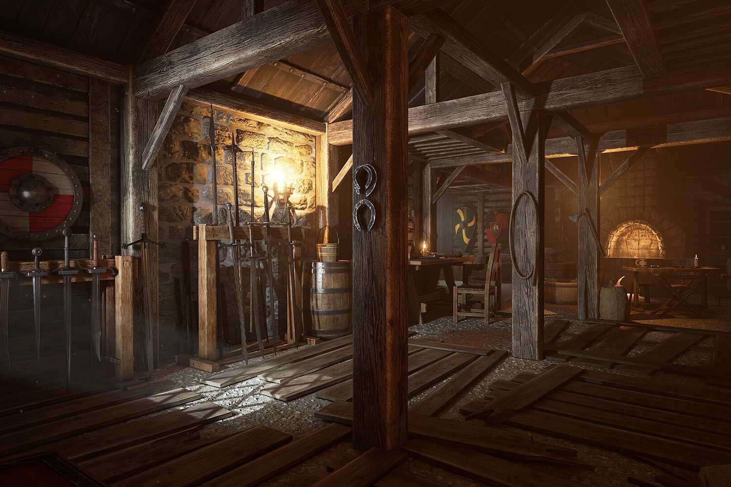 UE模型 80款复古中世纪欧洲室内场景军械库道具3D模型设计素材套件 Unreal Engine - Medieval Armory_img_1