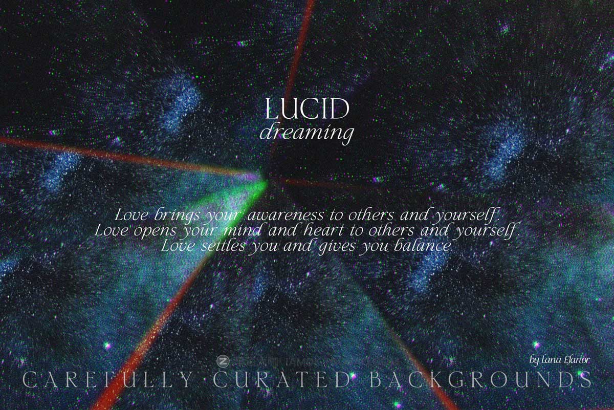 30款时尚梦幻活力抽象艺术棱镜反射漏光海报设计背景图片素材 LUCID DREAMING abstract psychedelic_img_1