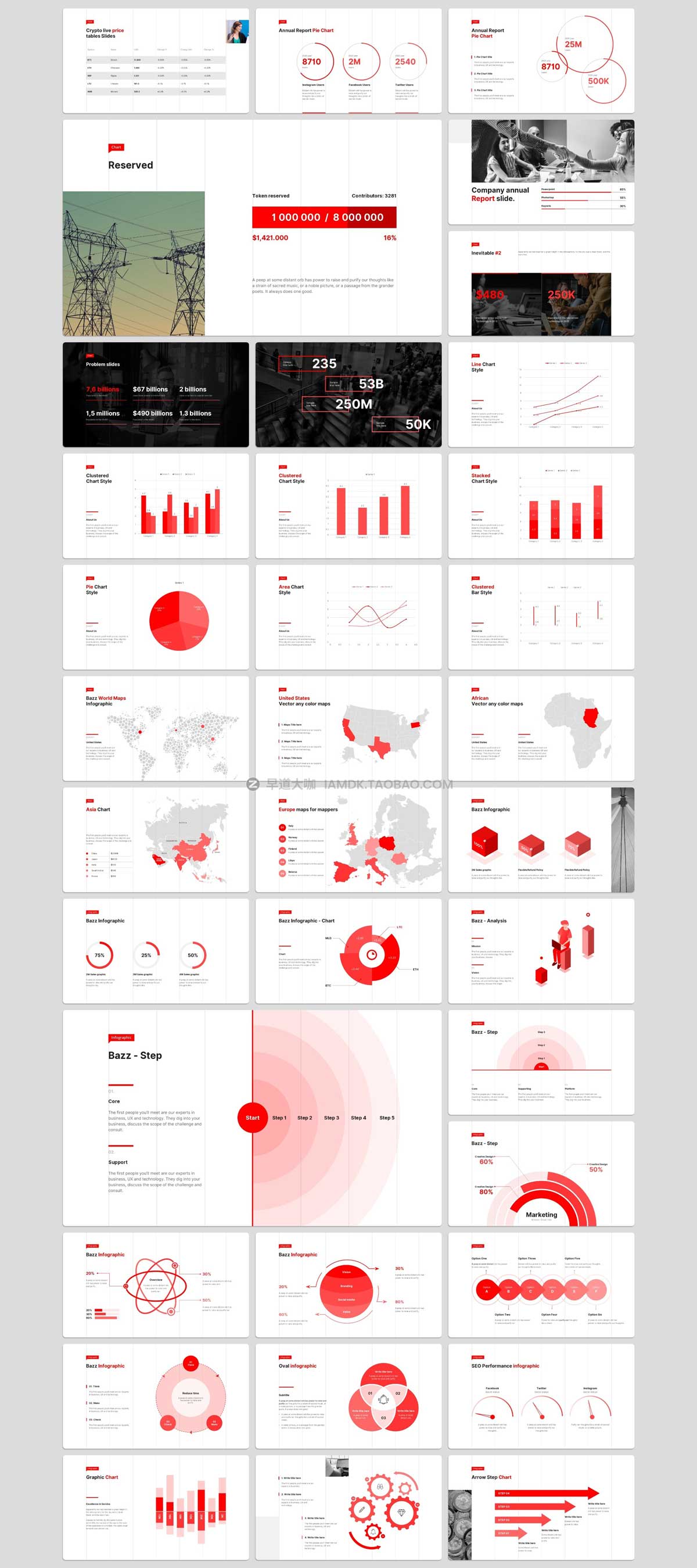 300页极简品牌营销公司介绍项目策划PPT+Keynote模板设计素材 Bazz Presentation Template - v2.0_img_1