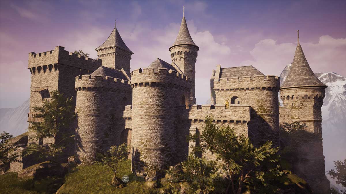 UE模型 废弃中世纪古老城堡堡垒城镇3D模型素材包 Lordenfel – Castles & Dungeons RPG Pack_img_1