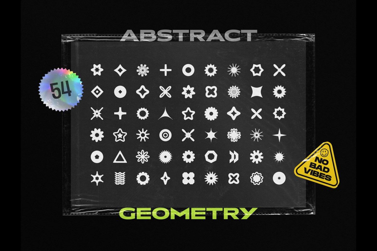 54款复古Y2K抽象艺术几何图形LOGO标识图标AI矢量设计素材源文件 Abstract Geometry Elements_img_1