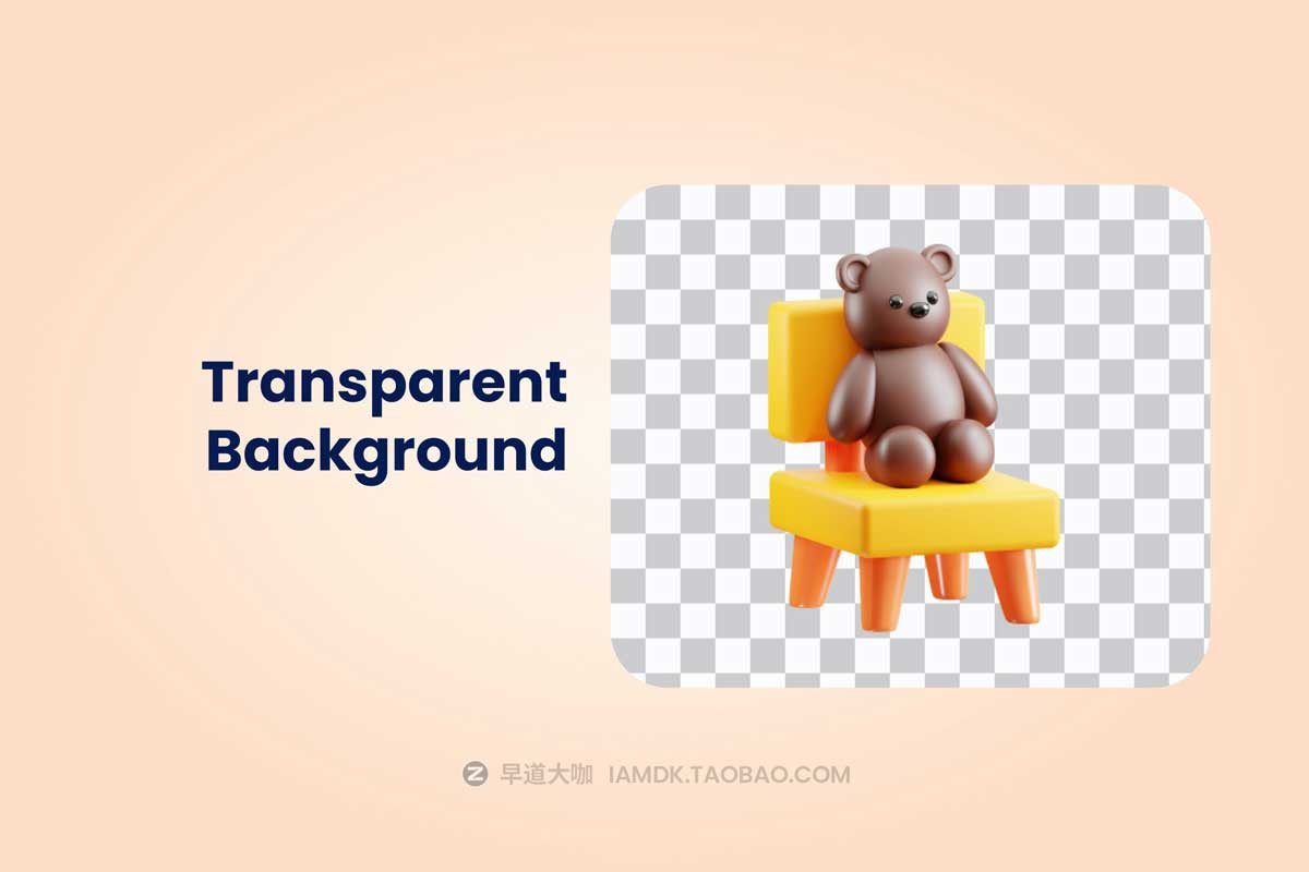 Blender模型 20款独特卡通家具元素3D立体图标Icons设计素材包 3D Furniture Element Icon Vol 2_img_1