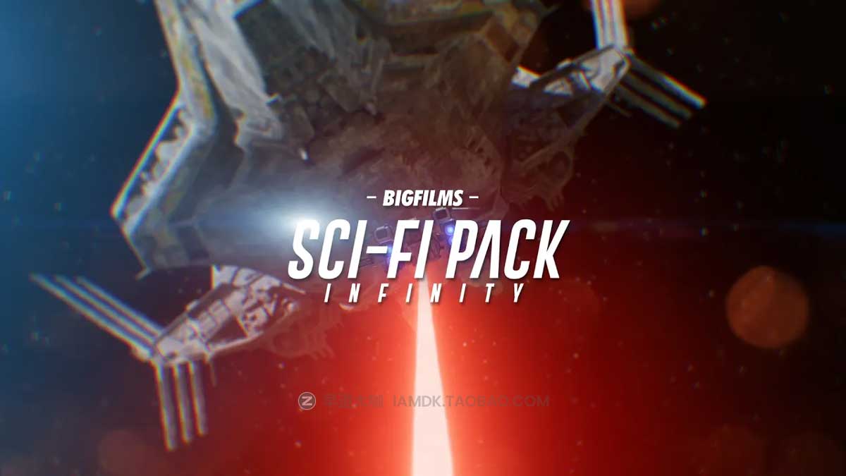 600多组科幻电影太空战斗机机甲飞船无人机HUD环境视频素材 Bigfilms - SCI-FI Infinity Pack_img_1