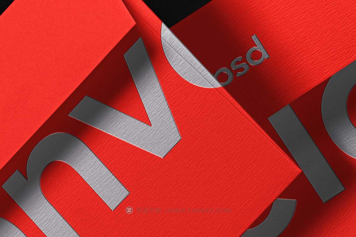 时尚品牌VI标志LOGO设计办公信封设计展示贴图PSD样机模板 Gravity Invitation Envelope Psd Mockup Set_img_1