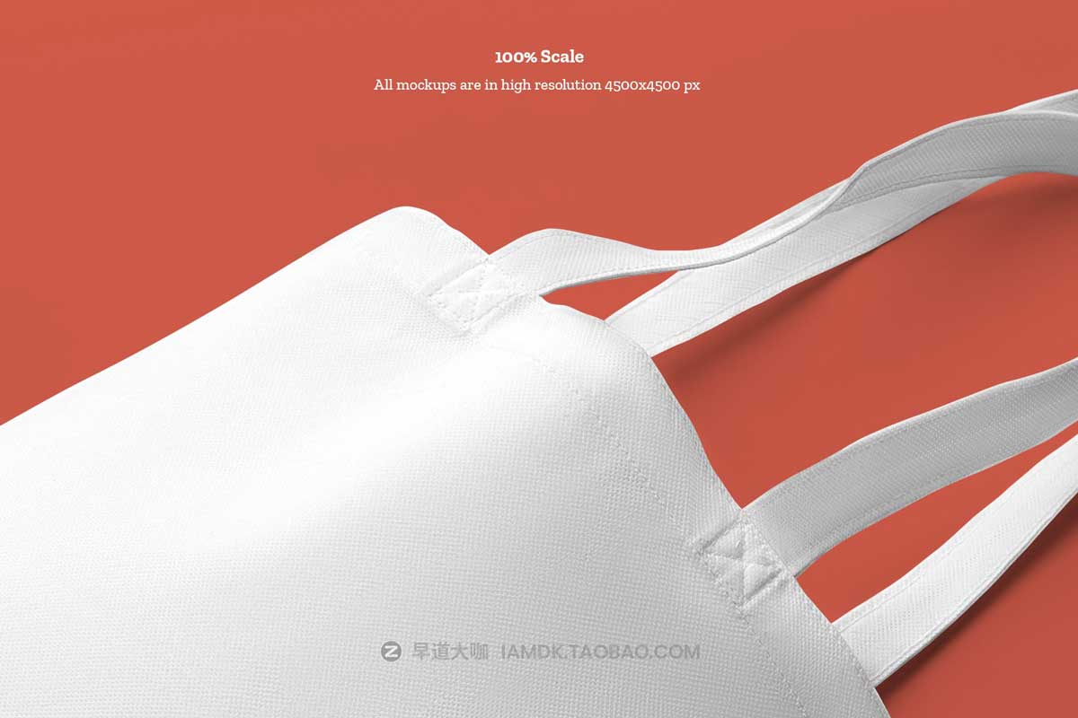 8款时尚手提购物袋无纺布帆布袋设计展示效果图PSD样机模板 8 Shopping Tote Bag Mockups_img_1