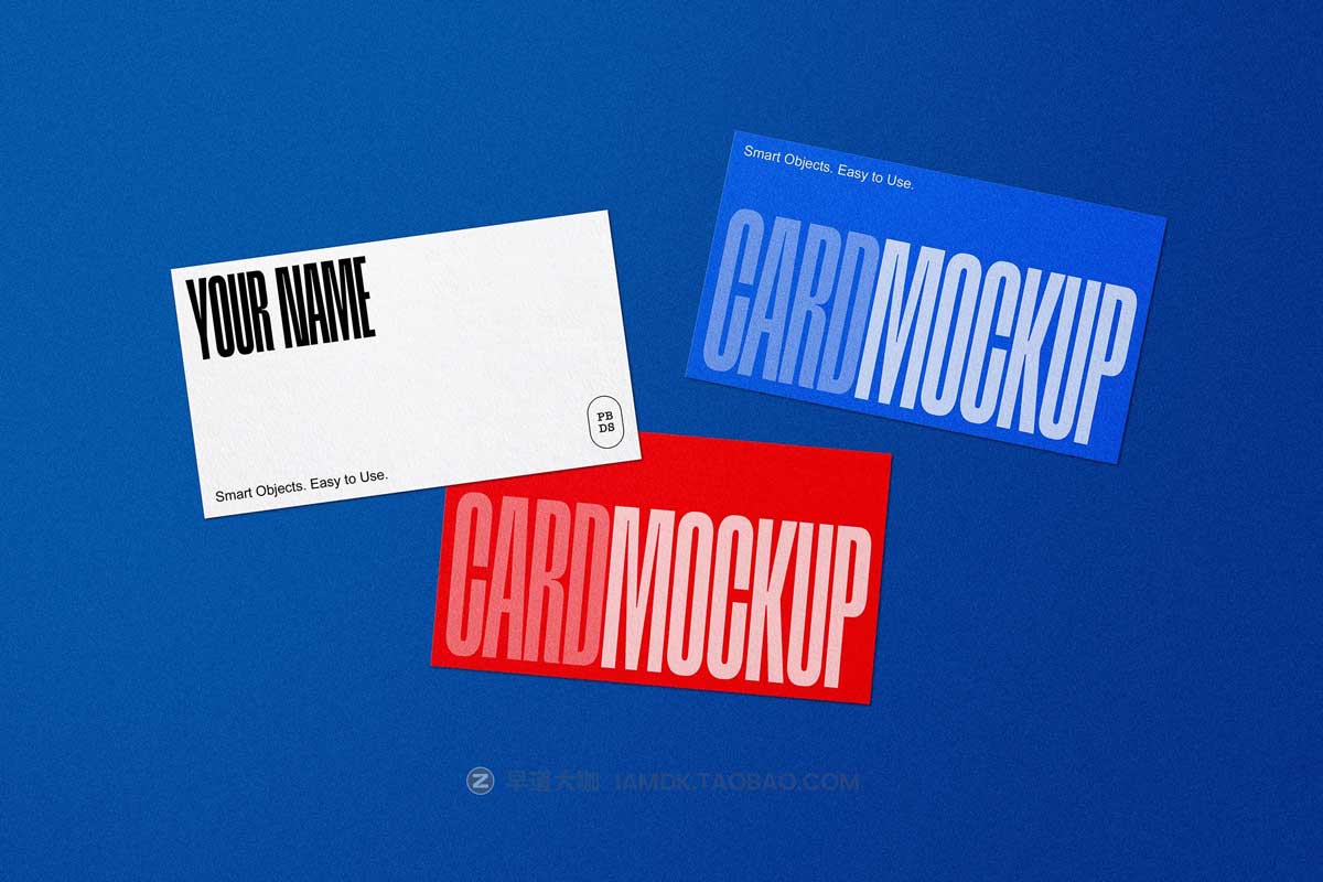 时尚品牌Logo设计商务个人名片卡片展示贴图PSD样机模板 Business Card Mockups_img_1