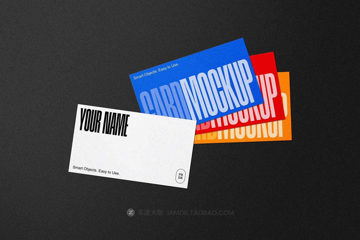 时尚品牌Logo设计商务个人名片卡片展示贴图PSD样机模板 Business Card Mockups_img_1