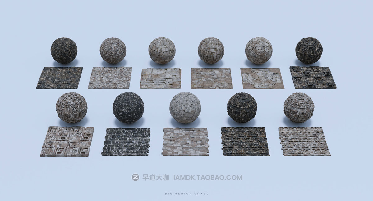 Blender模型 迷失之城系列大中小失落城市3D模型Blend/OBJ/MTL/UE格式 Big Medium Small - The Lost City_img_1