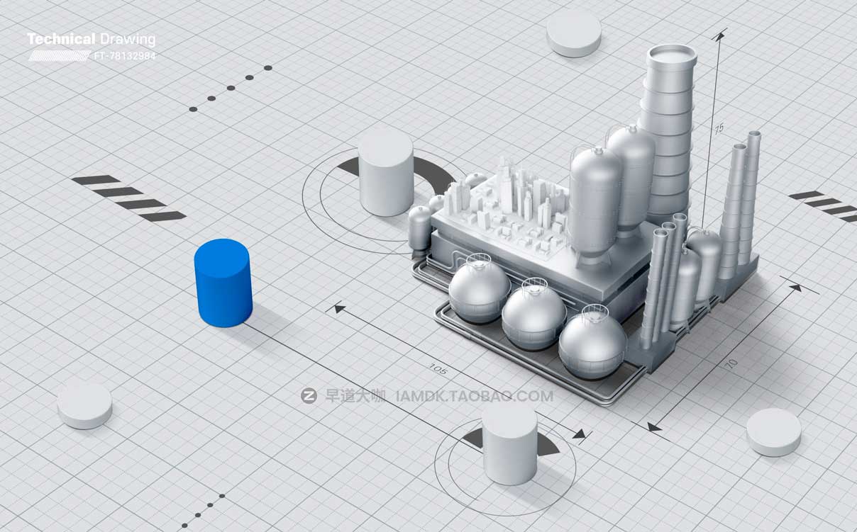 11款高级质感创意工业科技海报展板设计PSD分层源文件模板素材 Industrial Poster Template_img_1