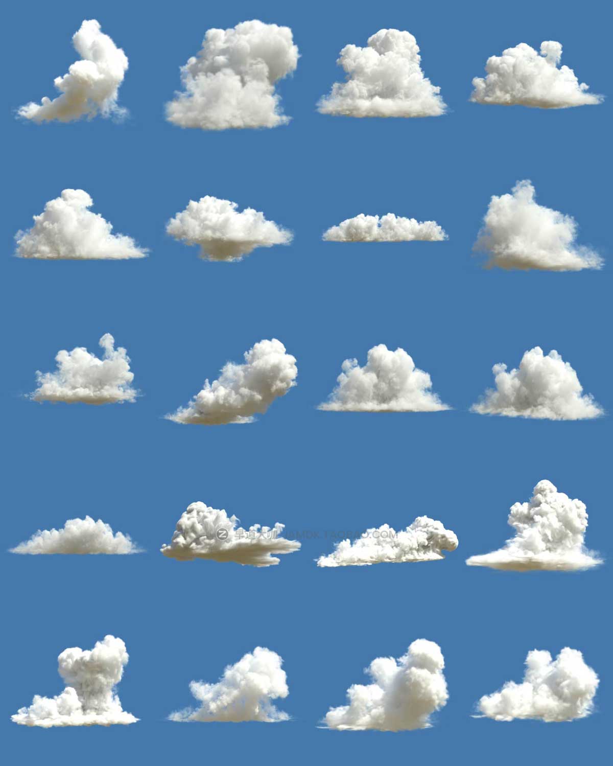 211组Blender真实云朵白云VDB模型预设 Blender Market - Cloudscapes - Hyper Realistic Vdb Clouds Collection_img_1