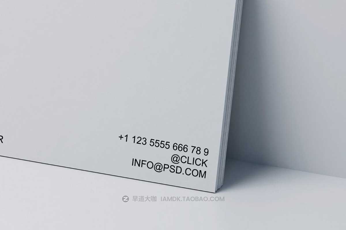 时尚商务名片卡片设计PS智能贴图样机模板素材 Business Card Mockup_img_1