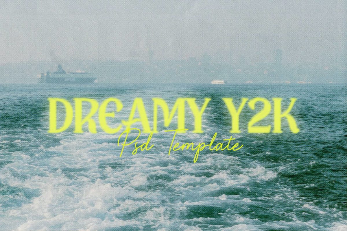 复古梦幻Y2K风怀旧老照片效果图片修图PS特效样机素材 Dreamy Y2K Effect_img_1