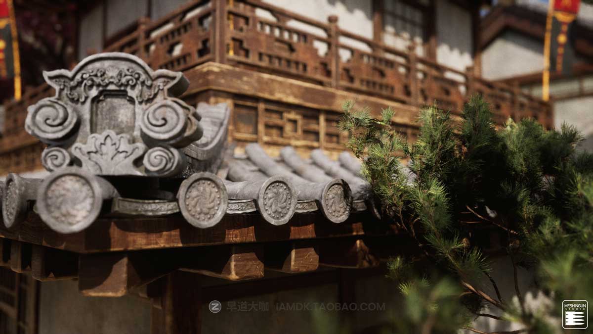 UE模型 复古封建社会日本和风城市寺庙楼阁建筑3D素材包 Unreal Engine - Feudal Japan Megapack_img_1