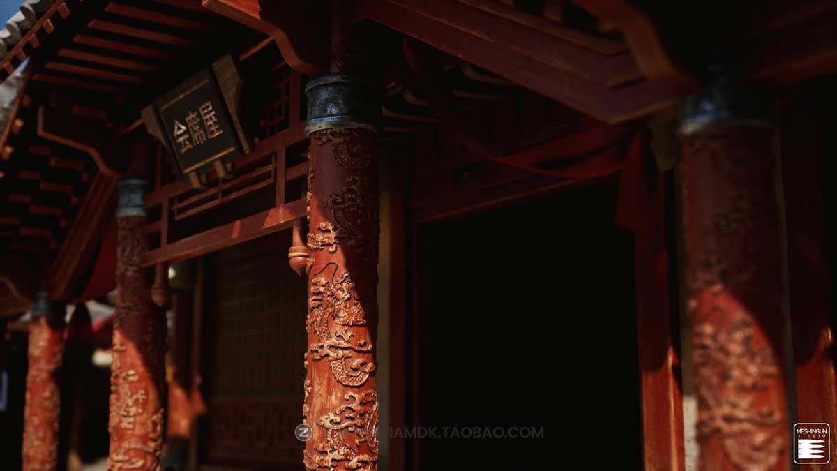 UE模型 复古封建社会日本和风城市寺庙楼阁建筑3D素材包 Unreal Engine - Feudal Japan Megapack_img_1