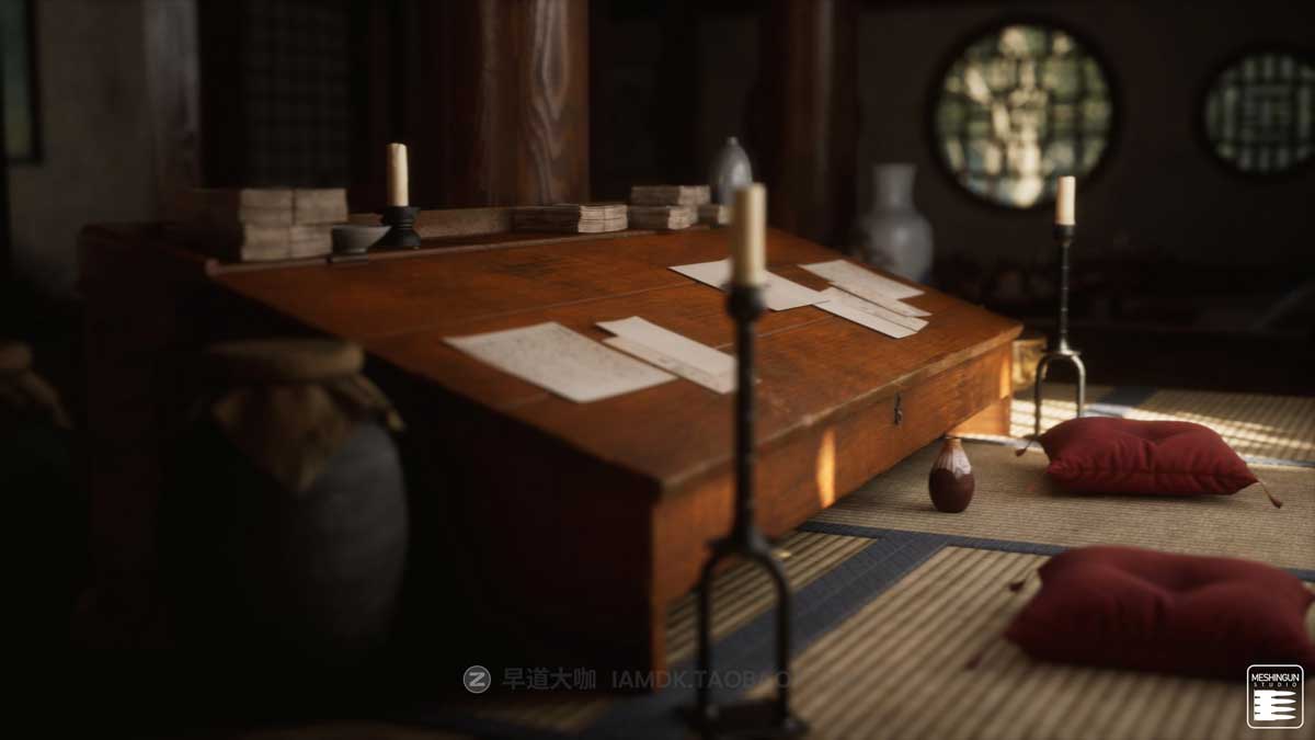 UE模型 复古封建社会日本和风城市寺庙楼阁建筑3D素材包 Unreal Engine - Feudal Japan Megapack_img_1