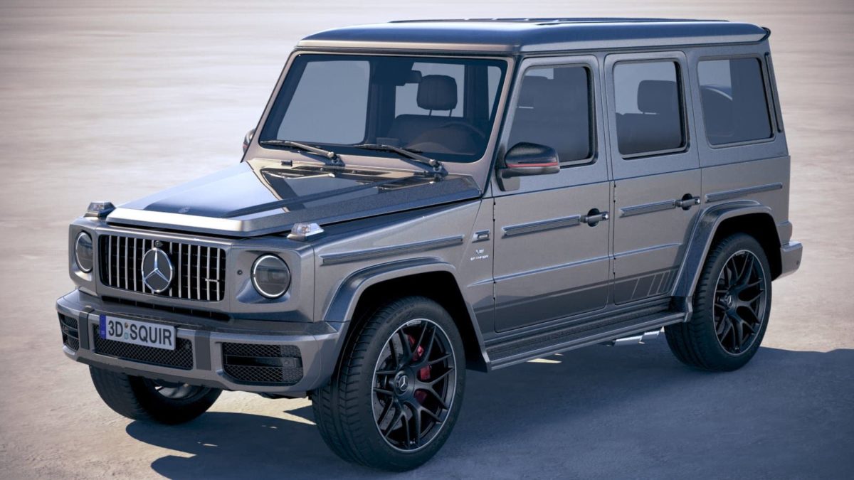 2019奔驰大G豪华汽车3D模型设计素材OBJ/FBX格式 Mercedes-Benz G63 AMG 2019 – 3D Model_img_1