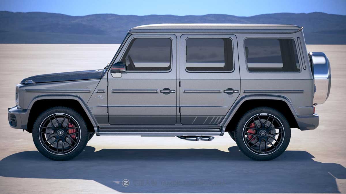 2019奔驰大G豪华汽车3D模型设计素材OBJ/FBX格式 Mercedes-Benz G63 AMG 2019 – 3D Model_img_1