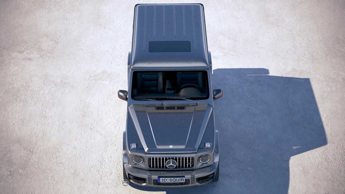 2019奔驰大G豪华汽车3D模型设计素材OBJ/FBX格式 Mercedes-Benz G63 AMG 2019 – 3D Model_img_1