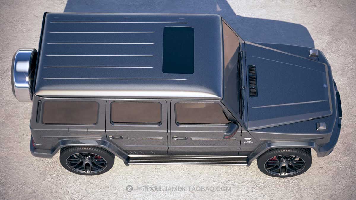 2019奔驰大G豪华汽车3D模型设计素材OBJ/FBX格式 Mercedes-Benz G63 AMG 2019 – 3D Model_img_1