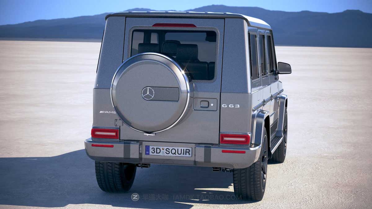 2019奔驰大G豪华汽车3D模型设计素材OBJ/FBX格式 Mercedes-Benz G63 AMG 2019 – 3D Model_img_1