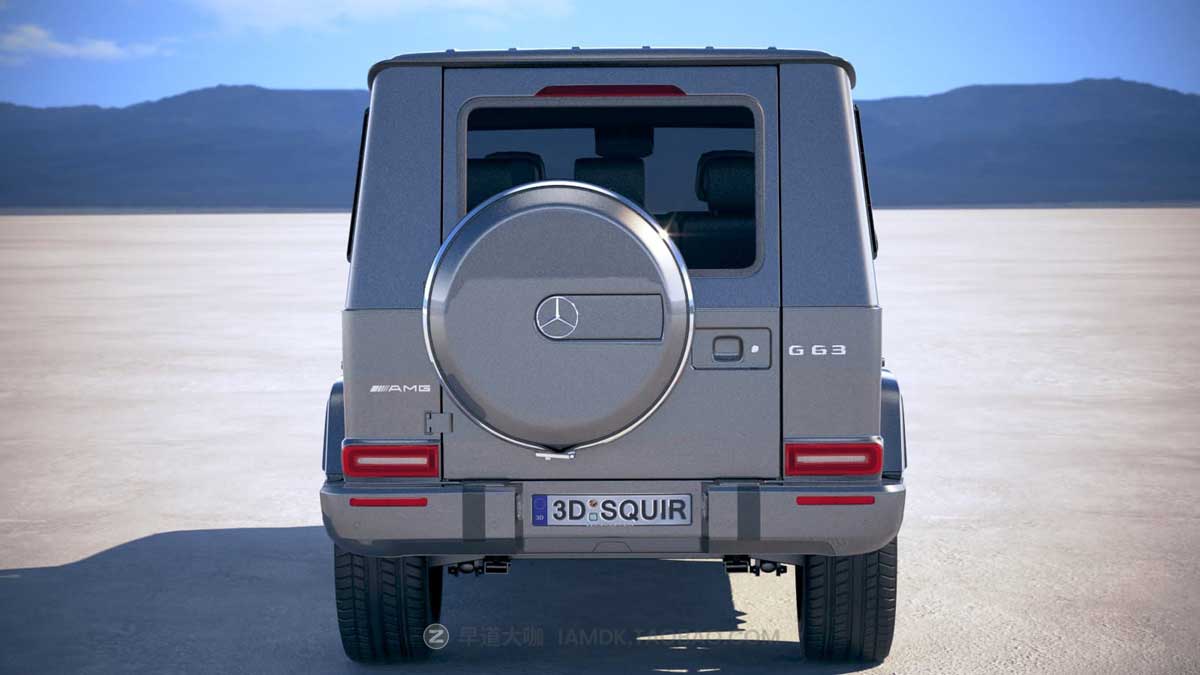 2019奔驰大G豪华汽车3D模型设计素材OBJ/FBX格式 Mercedes-Benz G63 AMG 2019 – 3D Model_img_1