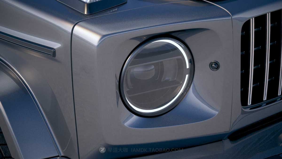 2019奔驰大G豪华汽车3D模型设计素材OBJ/FBX格式 Mercedes-Benz G63 AMG 2019 – 3D Model_img_1