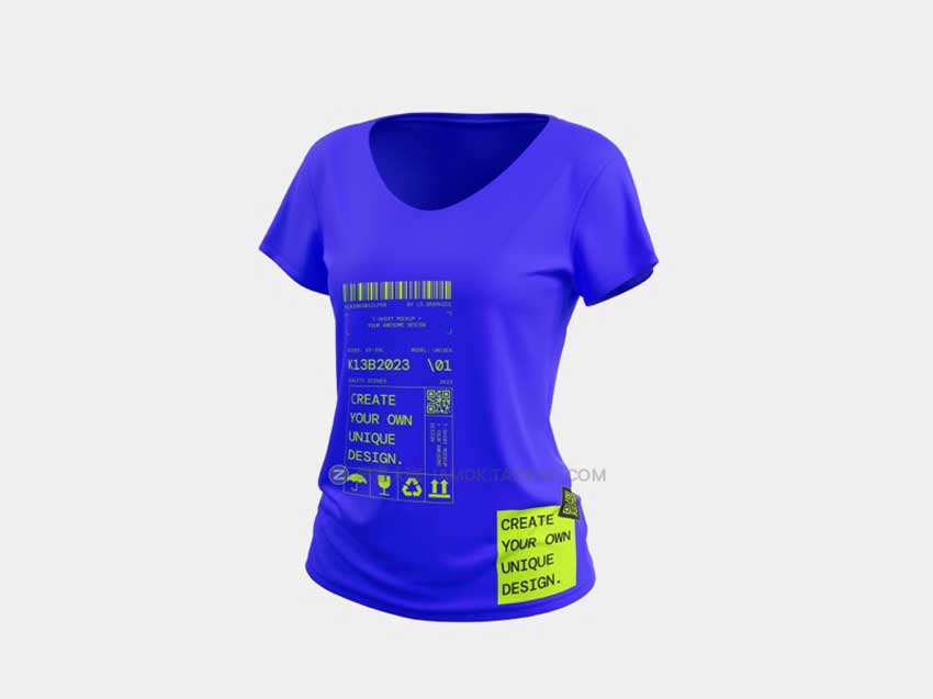 32款潮牌街头嘻哈服饰T恤半袖图案展示贴图样机PSD设计素材 T-Shirt Mockups_img_1