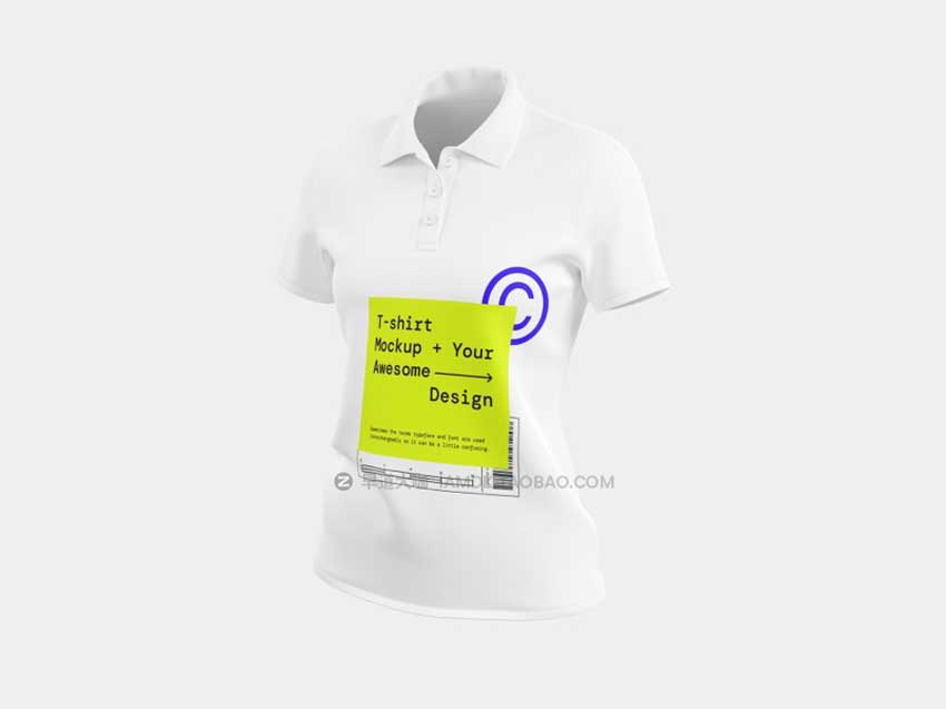 32款潮牌街头嘻哈服饰T恤半袖图案展示贴图样机PSD设计素材 T-Shirt Mockups_img_1