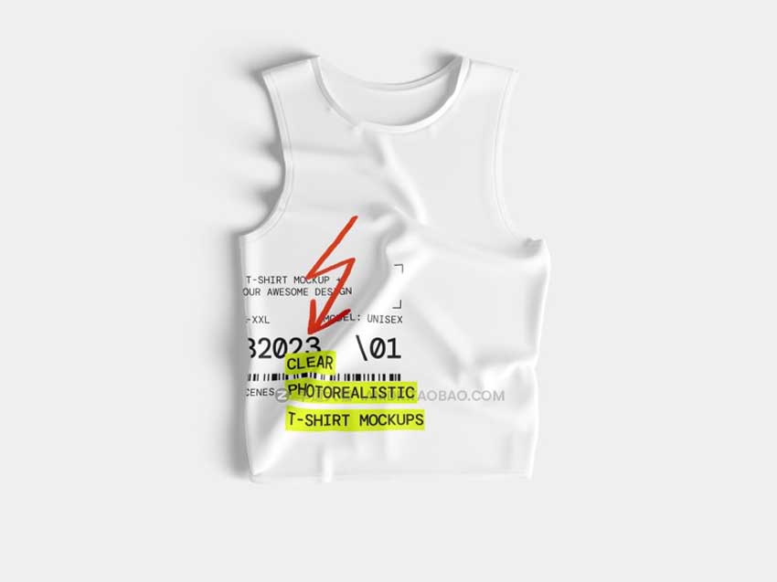 32款潮牌街头嘻哈服饰T恤半袖图案展示贴图样机PSD设计素材 T-Shirt Mockups_img_1