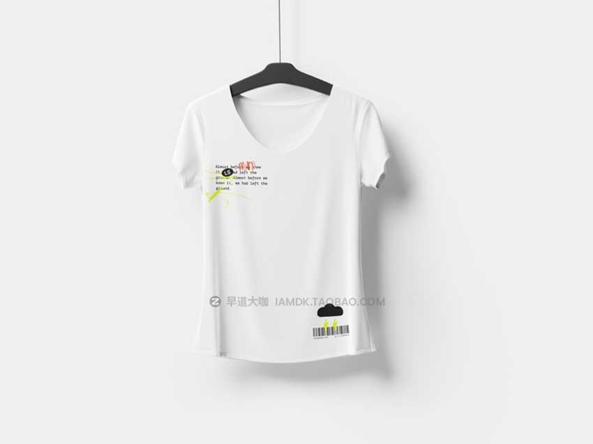 32款潮牌街头嘻哈服饰T恤半袖图案展示贴图样机PSD设计素材 T-Shirt Mockups_img_1