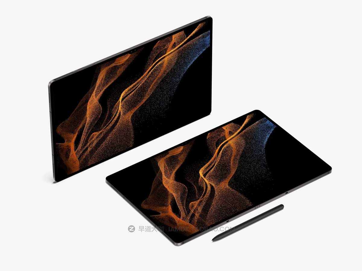 20款三星Tab S8 Ultra平板电脑屏幕演示贴图PSD样机模板设计素材 Samsung Tab S8 Ultra Mockups_img_1