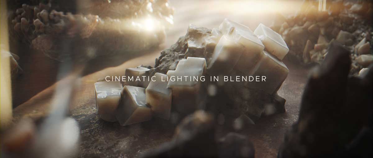 如何在Blender中给3D模型打光照明分步视频教程指南 英文版 Gumroad - Creative Shrimp - Cinematic Lighting in Blender_img_1