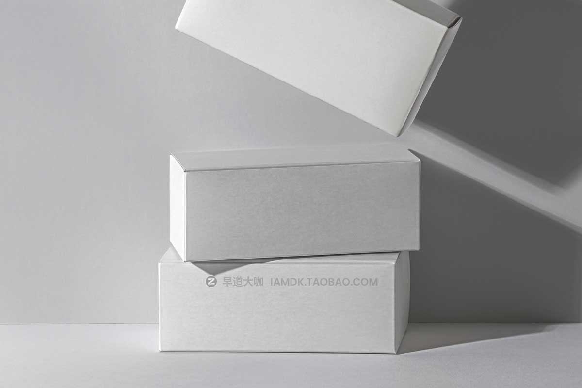 时尚长方形产品包装纸盒外观设计展示效果图PSD样机模板 Packaging Product Psd Mockup Boxes_img_1