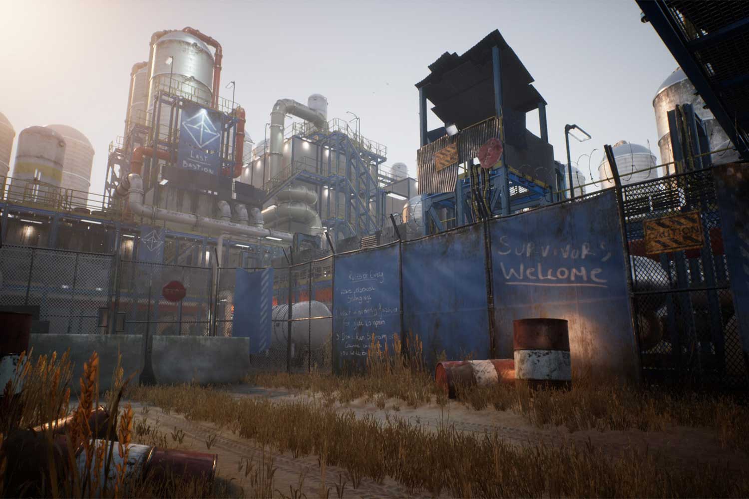 UE模型 后世界末日石油管道工业基地避难所场景3D模型设计素材 Unreal Engine Marketplace – Post-Apocalyptic Industrial Scene_img_1