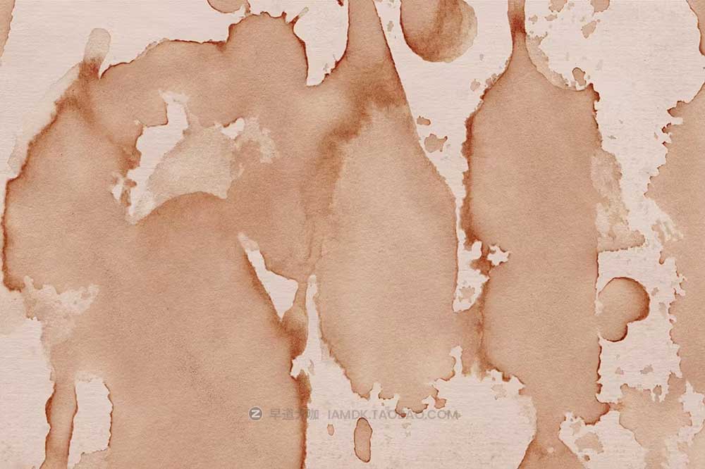 15款高清棕色咖啡色水渍污渍纹理肌理背景图设计素材 15 Coffee Stain Paper Textures_img_1