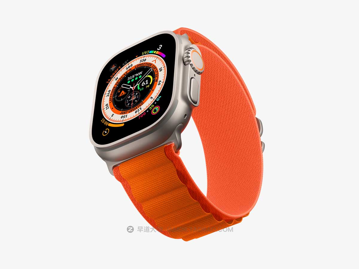 20款高质量苹果手表Apple Watch Ultra屏幕演示贴图PSD样机素材 Apple Watch Ultra Mockups_img_2