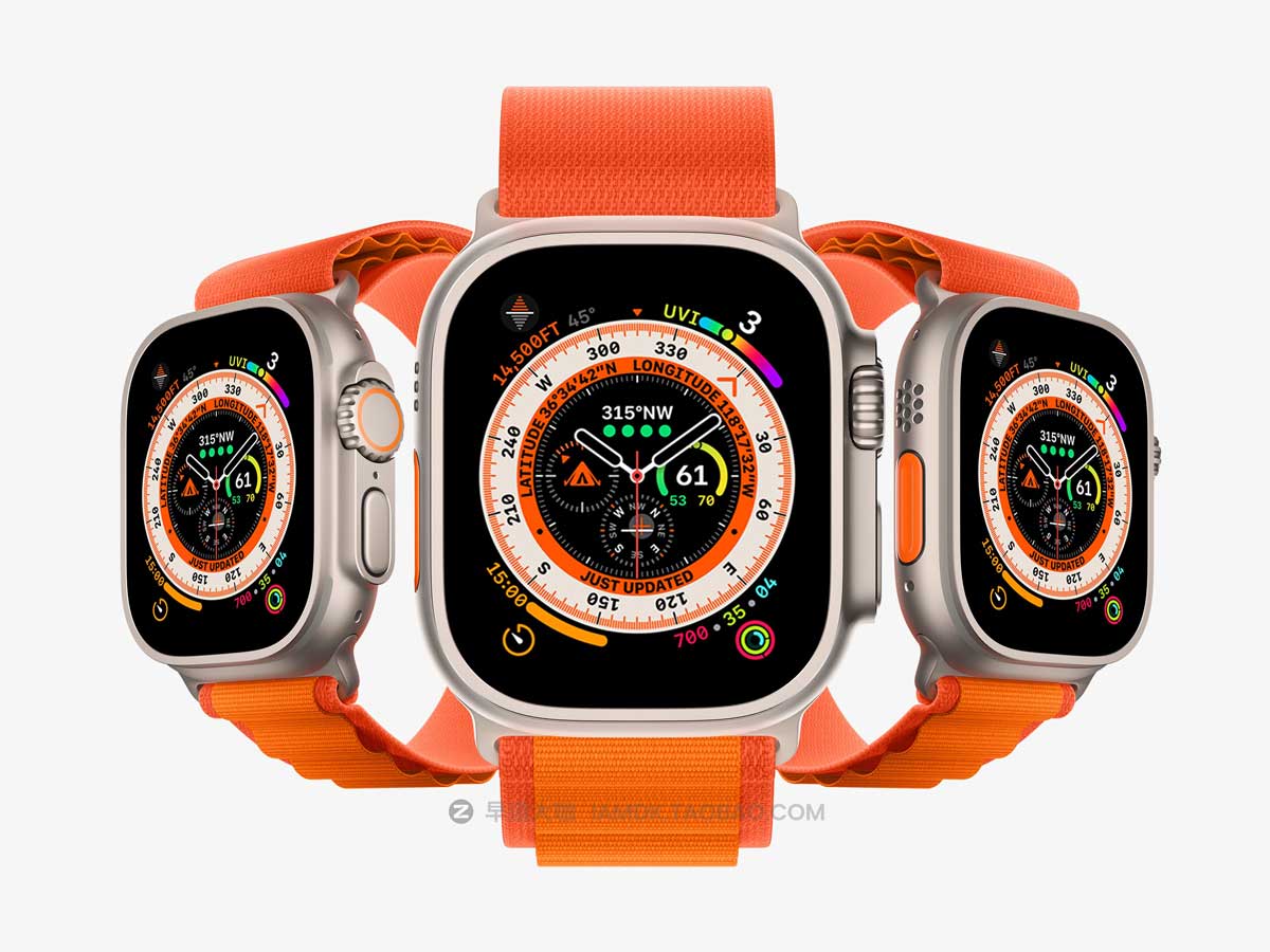 20款高质量苹果手表Apple Watch Ultra屏幕演示贴图PSD样机素材 Apple Watch Ultra Mockups_img_2