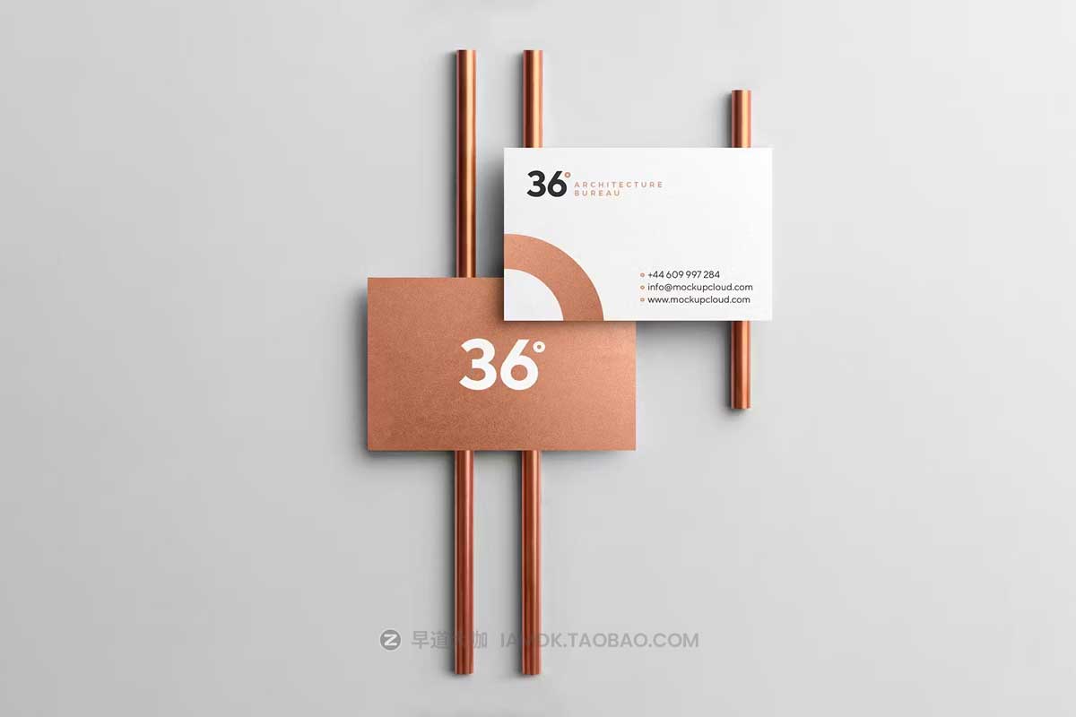 5款时尚Logo标志设计名片信纸展示效果图PSD样机模板素材 Copperstone Branding Mockup Vol. 2_img_2