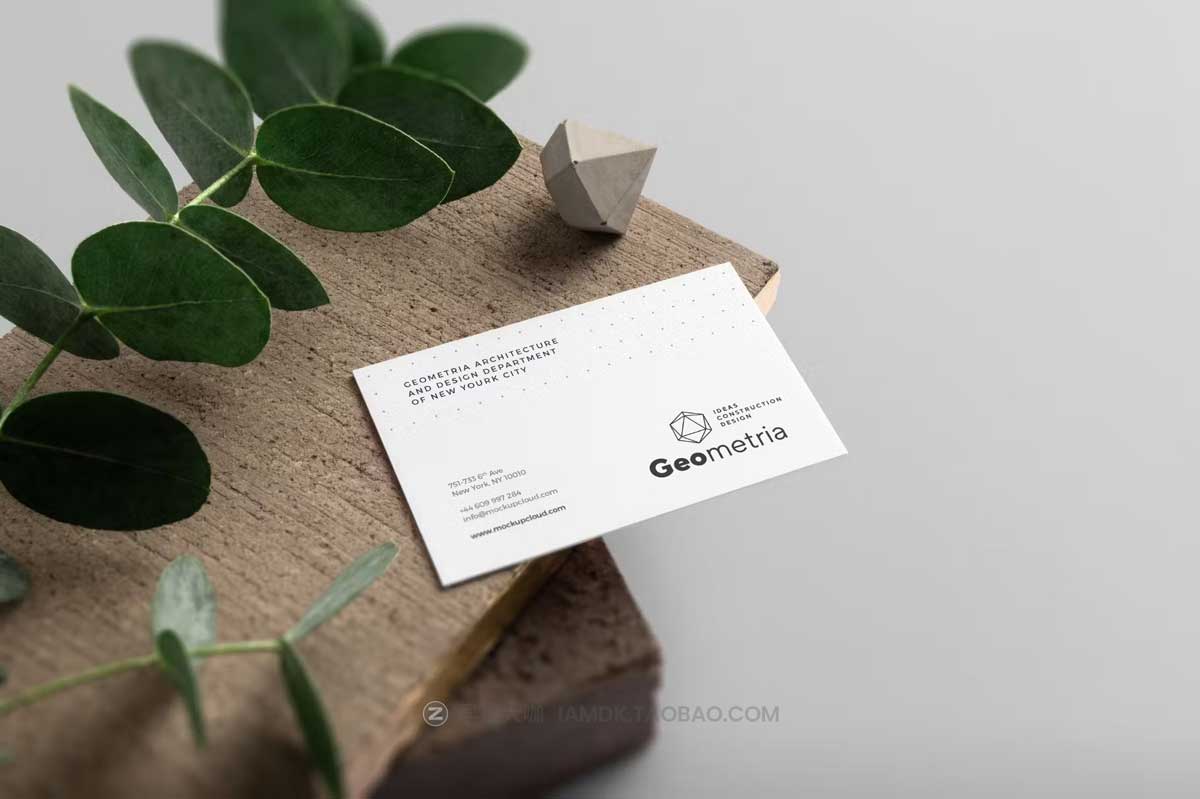 9款高级品牌Logo设计名片信纸信封展示贴图PSD样机模板素材 Geometria Branding Mockup Vol. 2_img_2